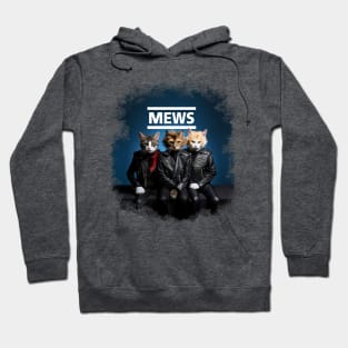 Mews with Wlack Logo Hoodie